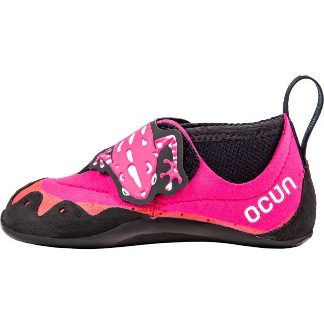 Ocun Ribbit Pink/Black chaussons d'escalade enfant