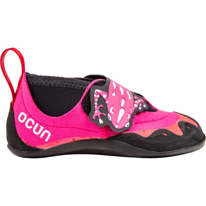 Ocun Ribbit Pink/Black chaussons d'escalade enfant